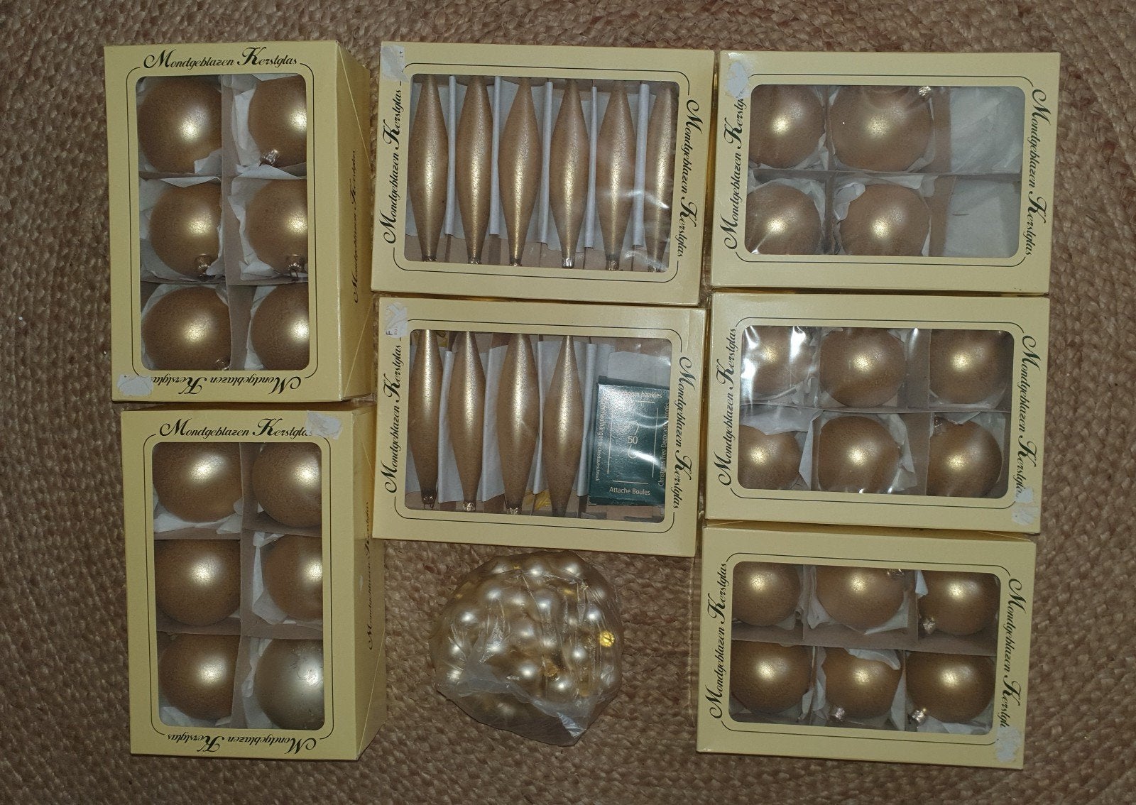 kerstballen goud kleurig, Diversen, Kerst, Ophalen of Verzenden