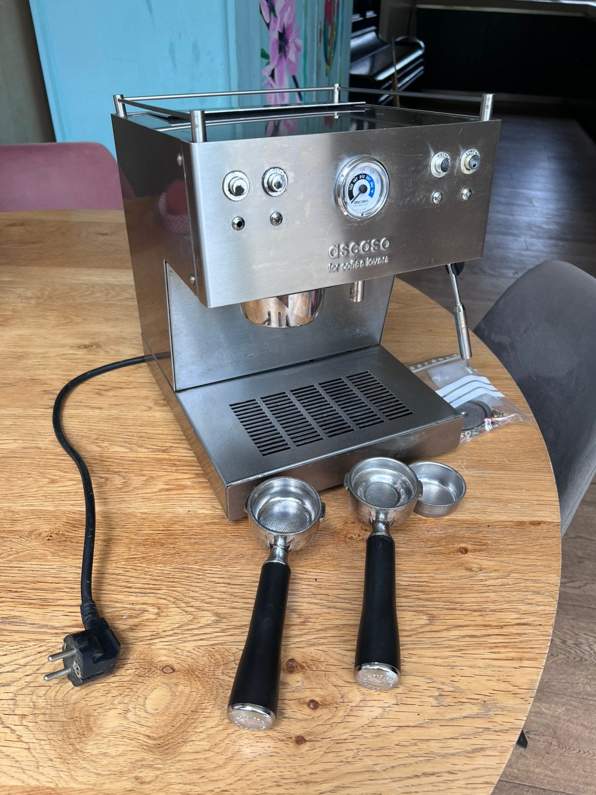 Ascaso duo steel espresso machine, opknapper, Ophalen, Niet werkend, Espresso apparaat
