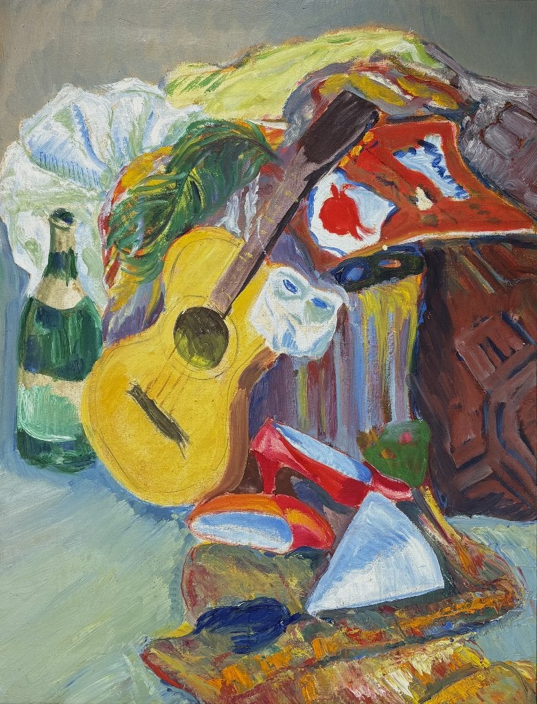 241. Dubbelzijdig schilderij W.H. Leemhuis