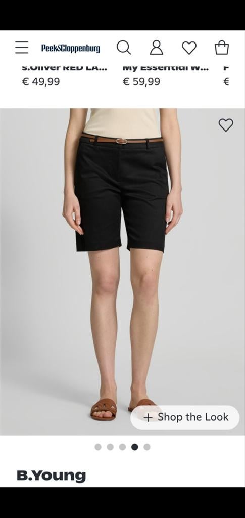 B Young bermuda short zwart 38/40, Kleding | Dames, Broeken en Pantalons, Maat 38/40 (M), Kort, Zwart, Nieuw