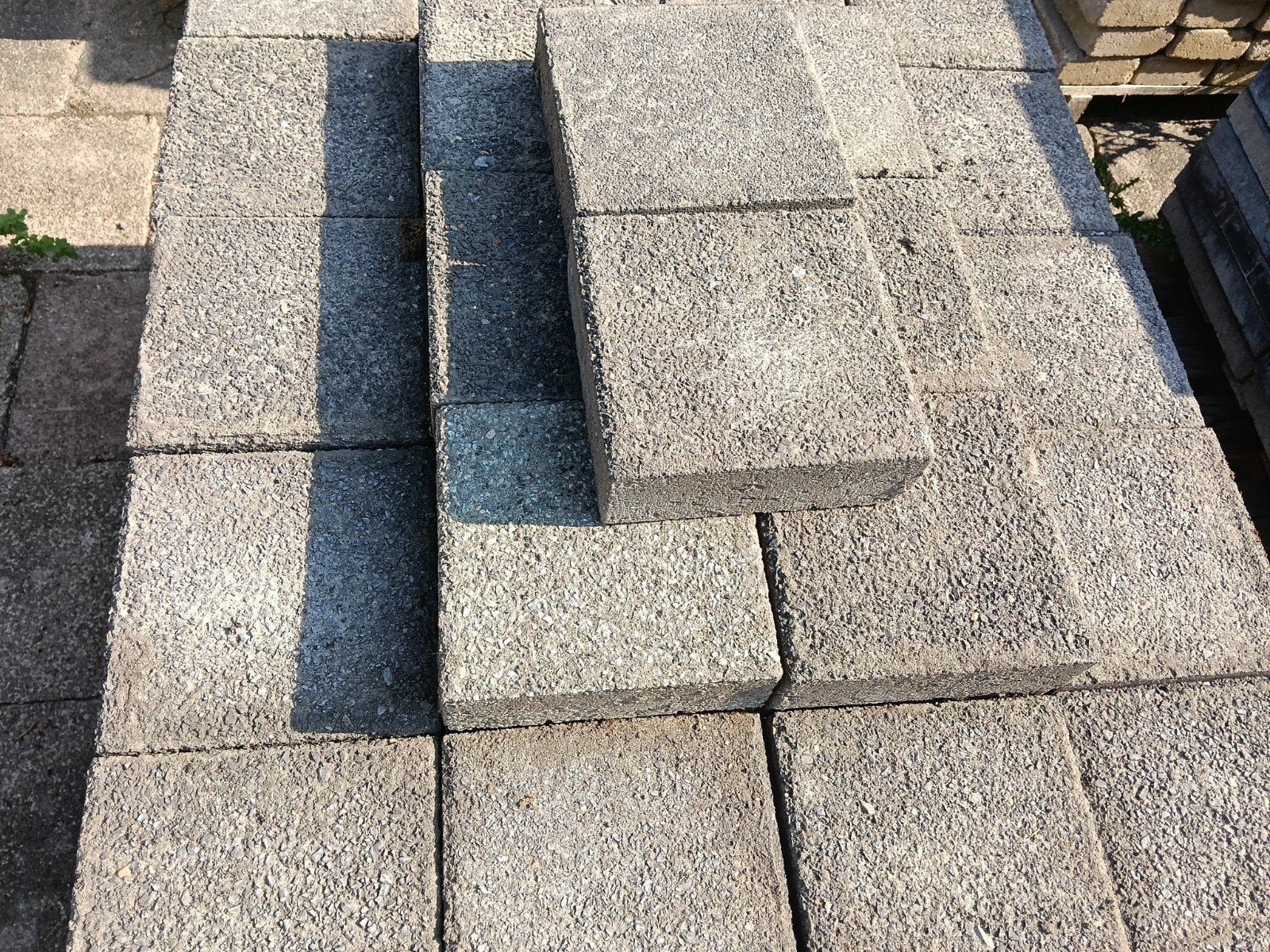 20x20x6 beton strak, Tuin en Terras, Ophalen, Gebruikt, Klinkers, 10 m² of meer
