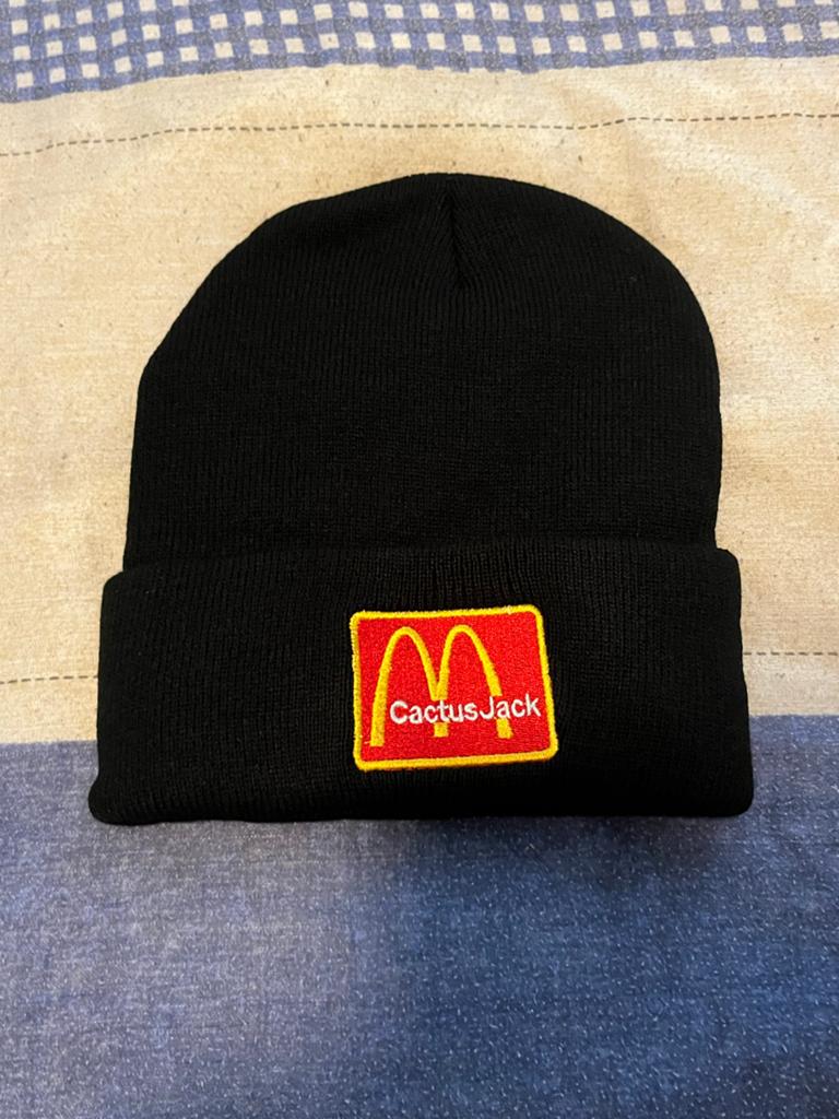Travis Scott Cactus Jack McDonald's Beanie Muts, Ophalen of Verzenden, Zo goed als nieuw, One size fits all, Hoed