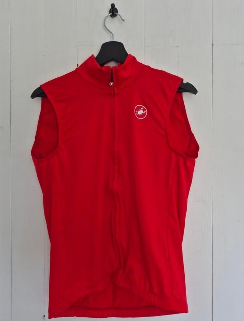 Castelli Rosso Corsa Bodywarmer Rood XL (valt als L), Kleding | Dames, Bodywarmers, Zo goed als nieuw, Maat 42/44 (L), Rood, Ophalen of Verzenden