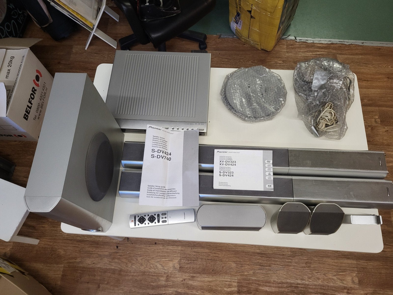 Pioneer DVD/CD-receiver + Speaker system set, Ophalen of Verzenden, Kringloop Laares, Kringlooplaares128@gmail.com, Minkmaatstraat 126
