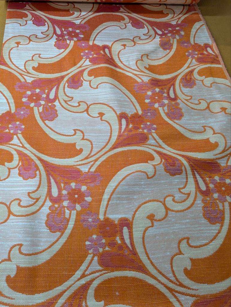 Vintage jaren 70 gordijnstof, Hobby en Vrije tijd, Stoffen en Lappen, Ophalen of Verzenden, 120 cm of meer