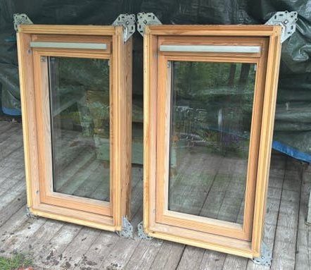2x Velux GGL C04, Ophalen, Gebruikt, Minder dan 80 cm, 80 tot 120 cm