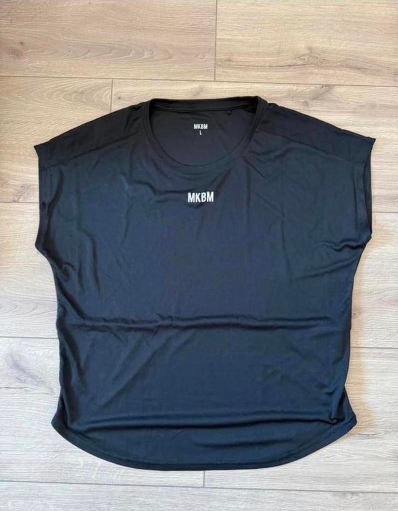 MKBM zwart sport t-shirt maat L, Kleding | Dames, Ophalen of Verzenden, Zo goed als nieuw, Zwart
