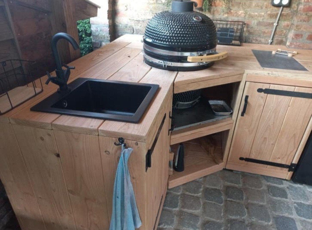 Super gave Douglas buitenkeuken green egg kamado Bbq Pizza, Tuin en Terras, Ophalen of Verzenden