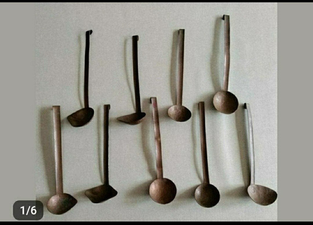 Bestek,lepels,Koper,keuken,sier,decoratie,keukengarnituur, Ophalen of Verzenden