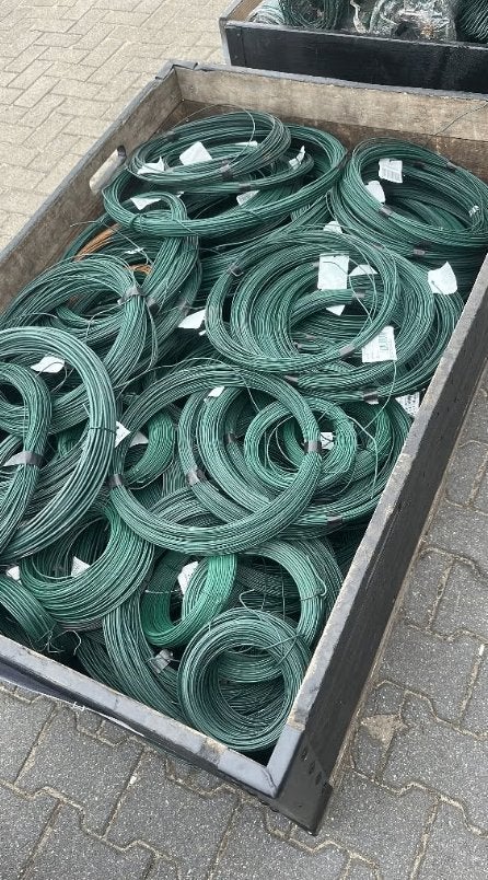 Binddraad of spandraad RAL6005 – 50 of 100 meter per rol, Ophalen, Zo goed als nieuw