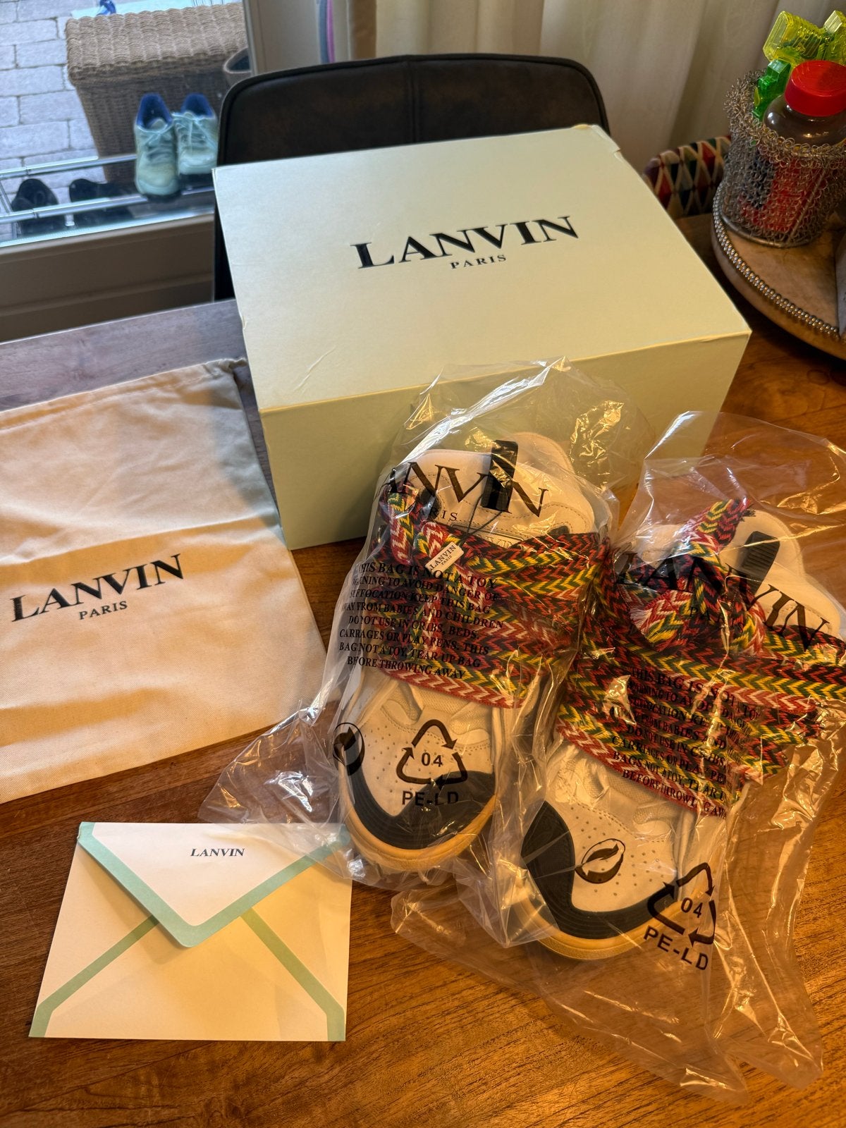 Lanvin Curb Sneakers Maat 45 - Nieuw in Doos, Kleding | Heren, Schoenen, Ophalen of Verzenden, Nieuw, Wit, Sneakers of Gympen