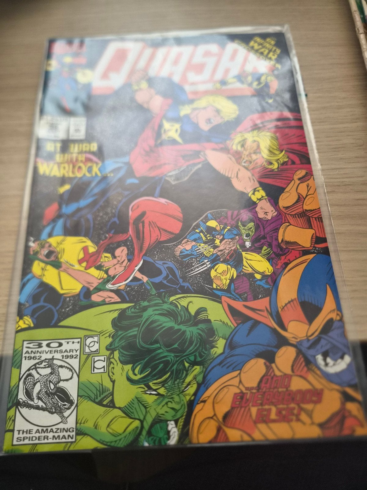 Quasar #38 Marvel Comic - Infinity War Crossover, Boeken, Eén comic, Amerika, Mark Gruenwald, Ophalen of Verzenden