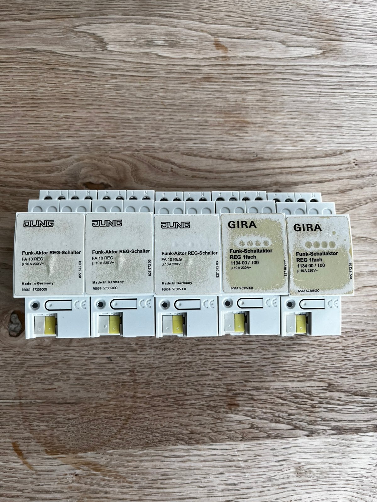 JUNG en GIRA Funk-Aktoren REG-Schalter, Doe-het-zelf en Verbouw, Elektra en Kabels, Ophalen of Verzenden, Gebruikt, Schakelaar