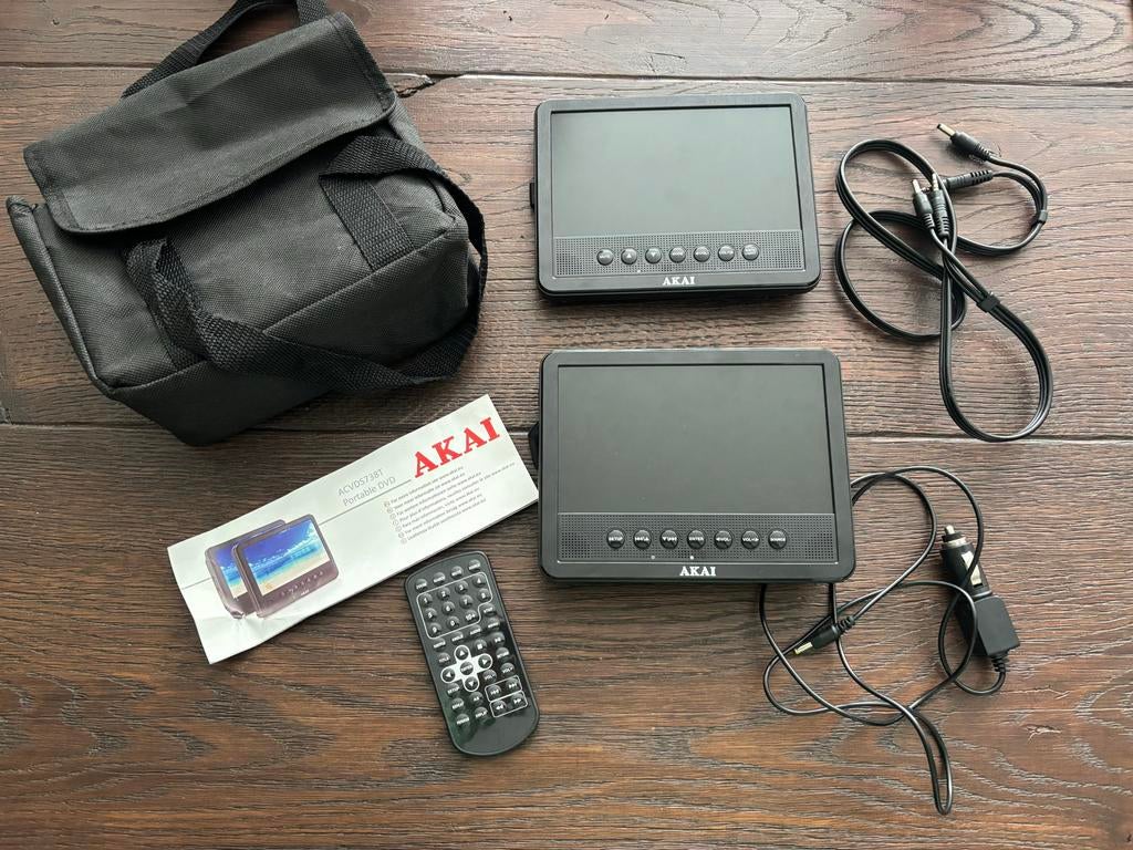 Akai portable-dvd player / draagbare dvd speler,  ACVDS738T, Ophalen, Zo goed als nieuw, Dvd-speler, Overige merken