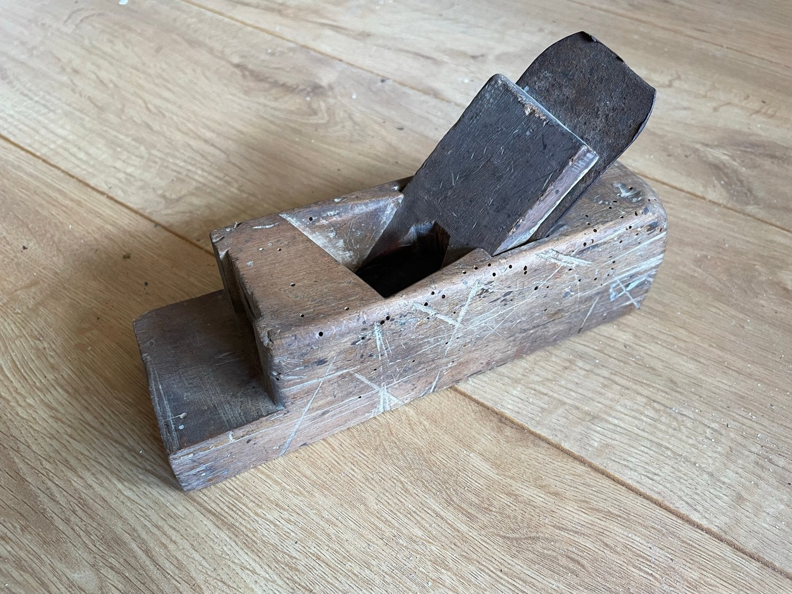 Oude houten schaaf - Vintage handgereedschap, Antiek en Kunst, Ophalen of Verzenden