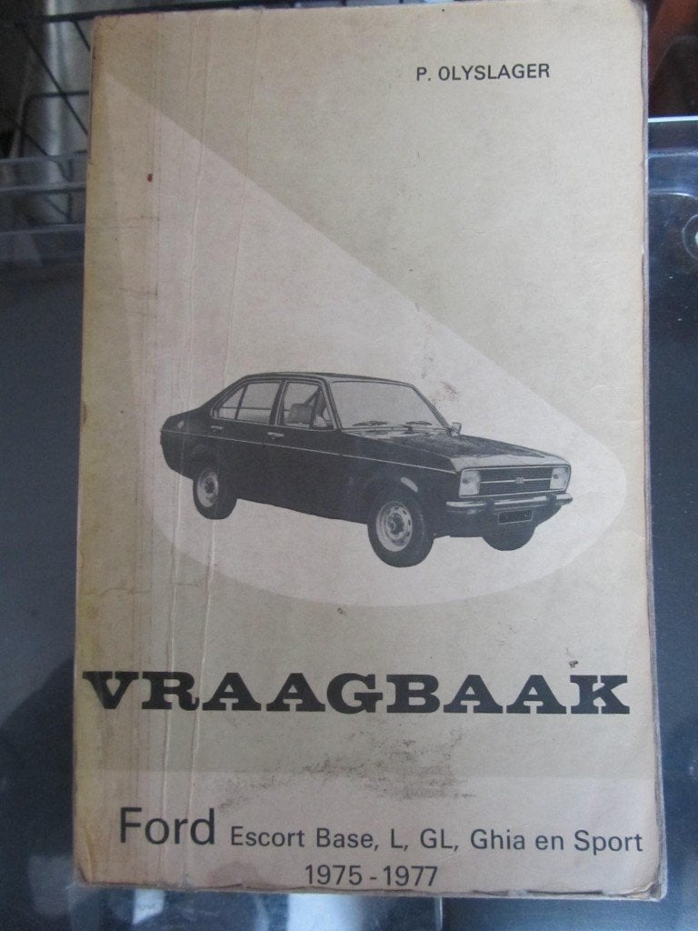 vraagbaak   FORD ESCORT 1975 /  1977, Ophalen of Verzenden