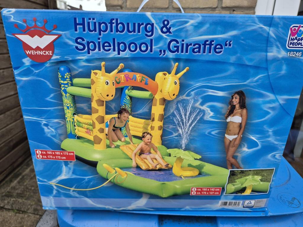 Nieuw Wehncke Springkussen & Zwembad Giraffe, Ophalen, Nieuw