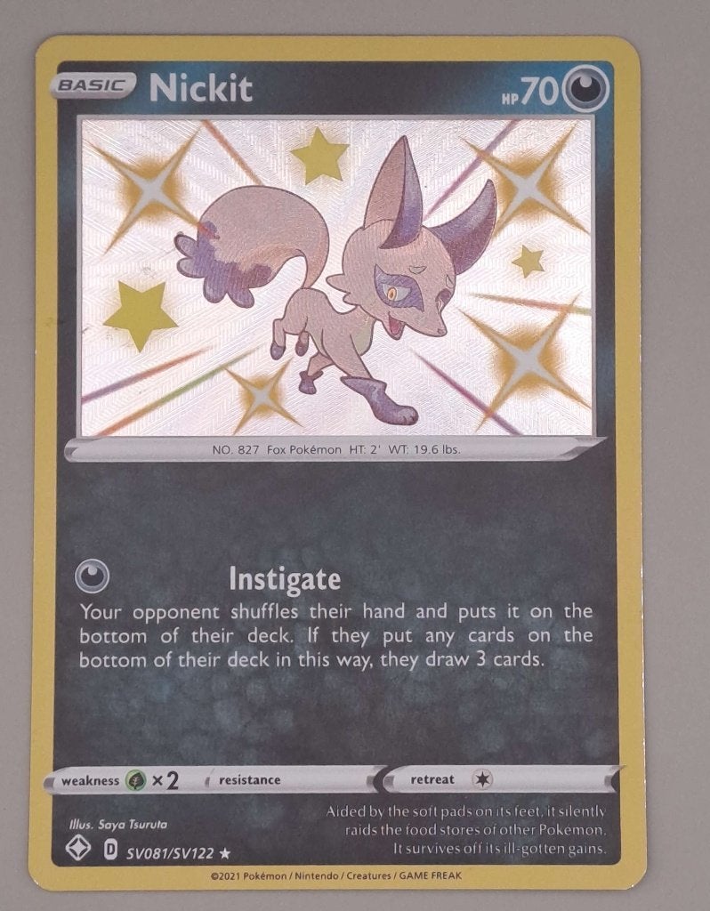 Nickit SHF SV081, Ophalen of Verzenden, Zo goed als nieuw, Losse kaart, Foil