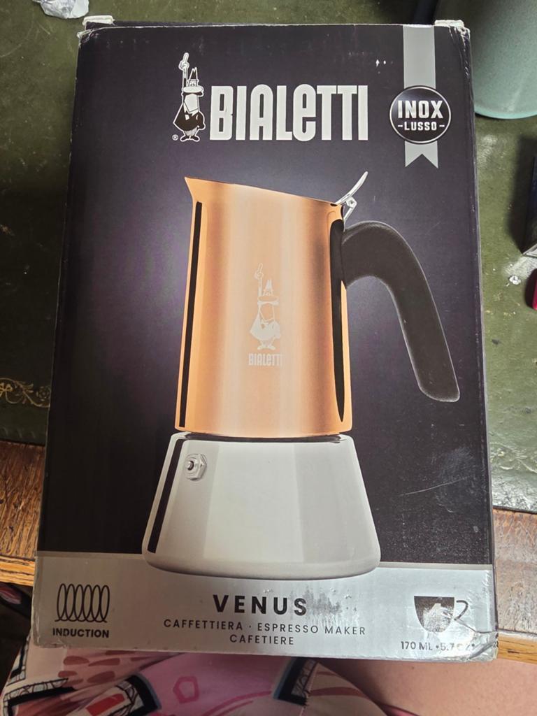 Bialetti Venus Inductie Espressomaker 170ml - Nieuw, Ophalen of Verzenden, Nieuw