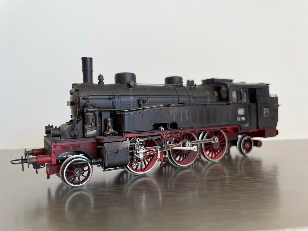 Liliput Ho stoomloc DB 75.1118, Hobby en Vrije tijd, Modeltreinen | H0, Gebruikt, -, Liliput, -