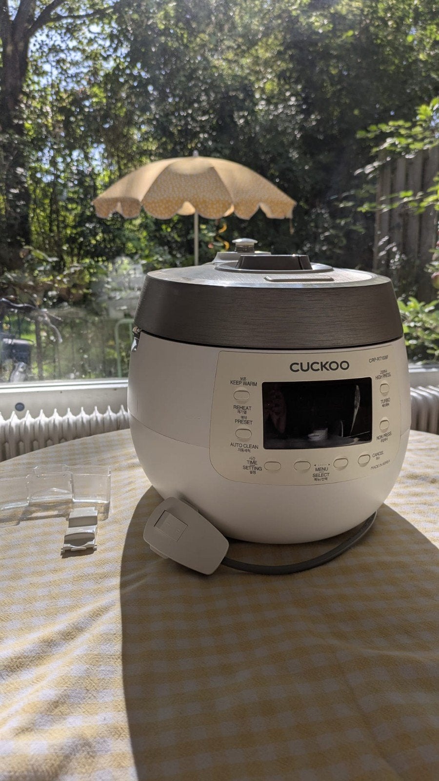 Cuckoo CRP-RT1008F Koreaanse Twin Pressure rijstkoker 10 per, Ophalen of Verzenden, Gebruikt