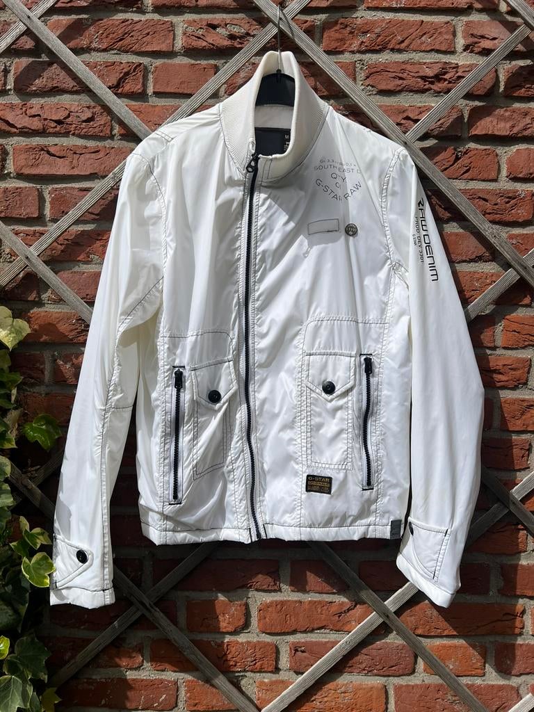Zomerjasje van G-Star raw, Ophalen of Verzenden, Zo goed als nieuw, Maat 46 (S) of kleiner, Wit