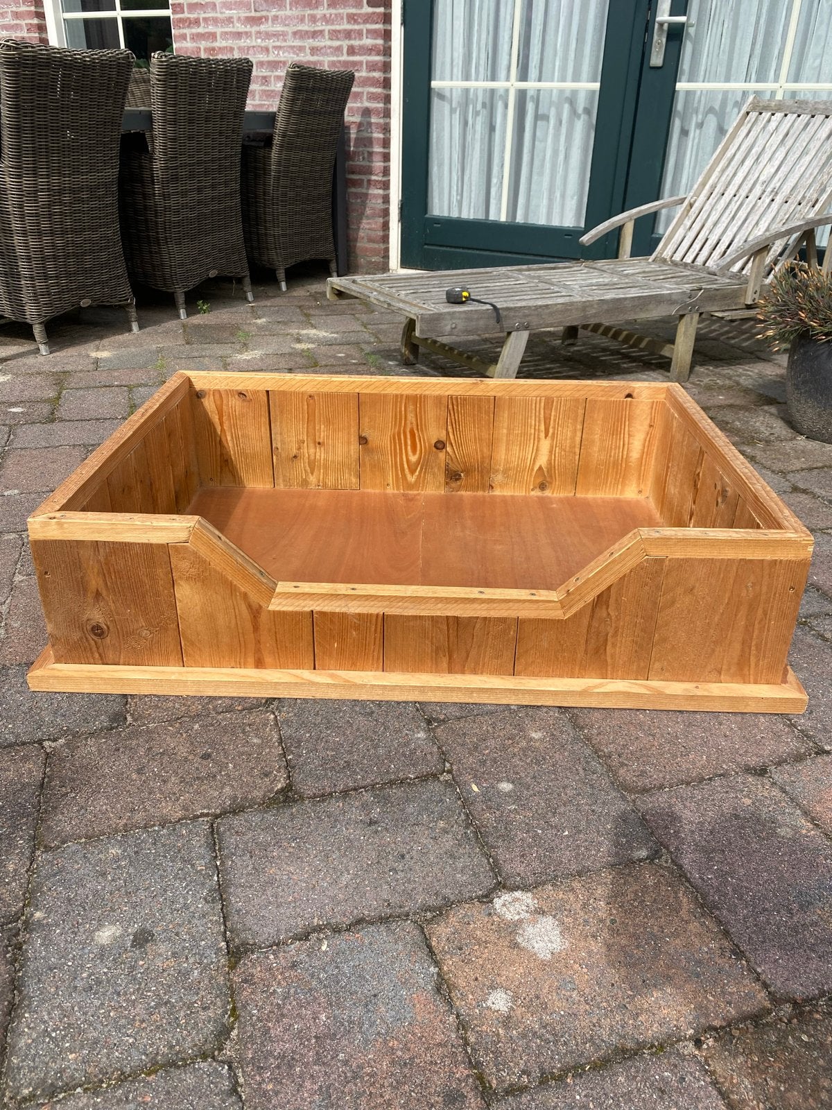 Houten hondenmand van steigerhout, Ophalen, Gebruikt, Overige