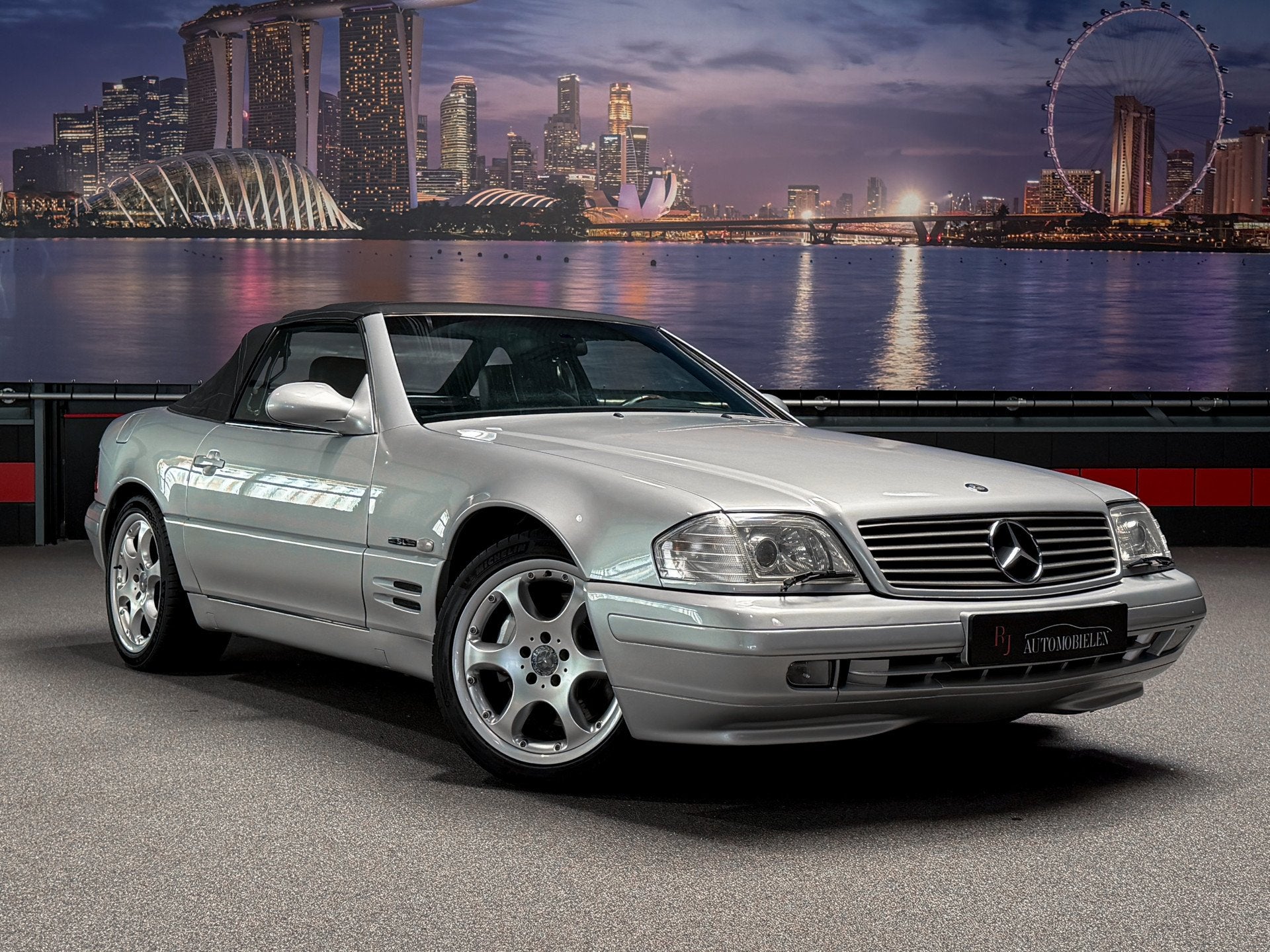 Mercedes-Benz SL-Klasse Cabrio SL320 Memory|Leder|Stoelverw., Auto's, Oldtimers, Automaat, Achterwielaandrijving, Zwart, Cabriolet
