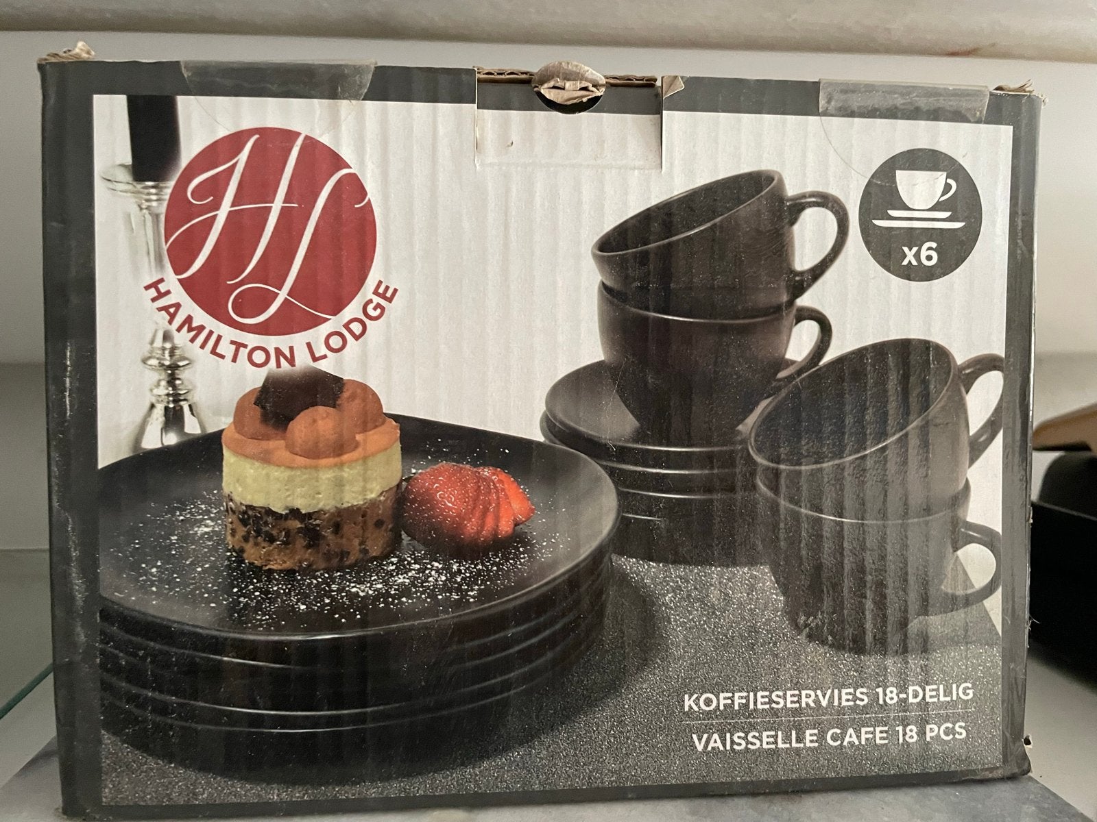 Hamilton Lodge Koffieservies 18-delig - Nieuw in doos, Huis en Inrichting, Keuken | Servies, Ophalen, Overige merken, Keramiek