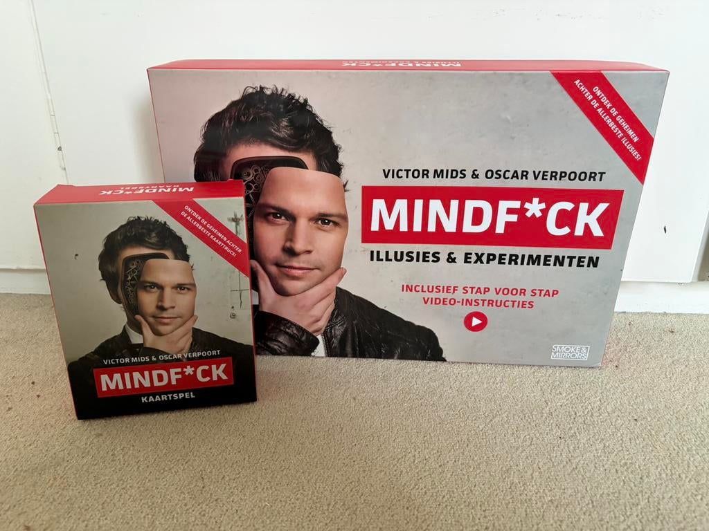 Mindf*ck Illusies en Experimenten + kaartspel, Ophalen of Verzenden, Zo goed als nieuw
