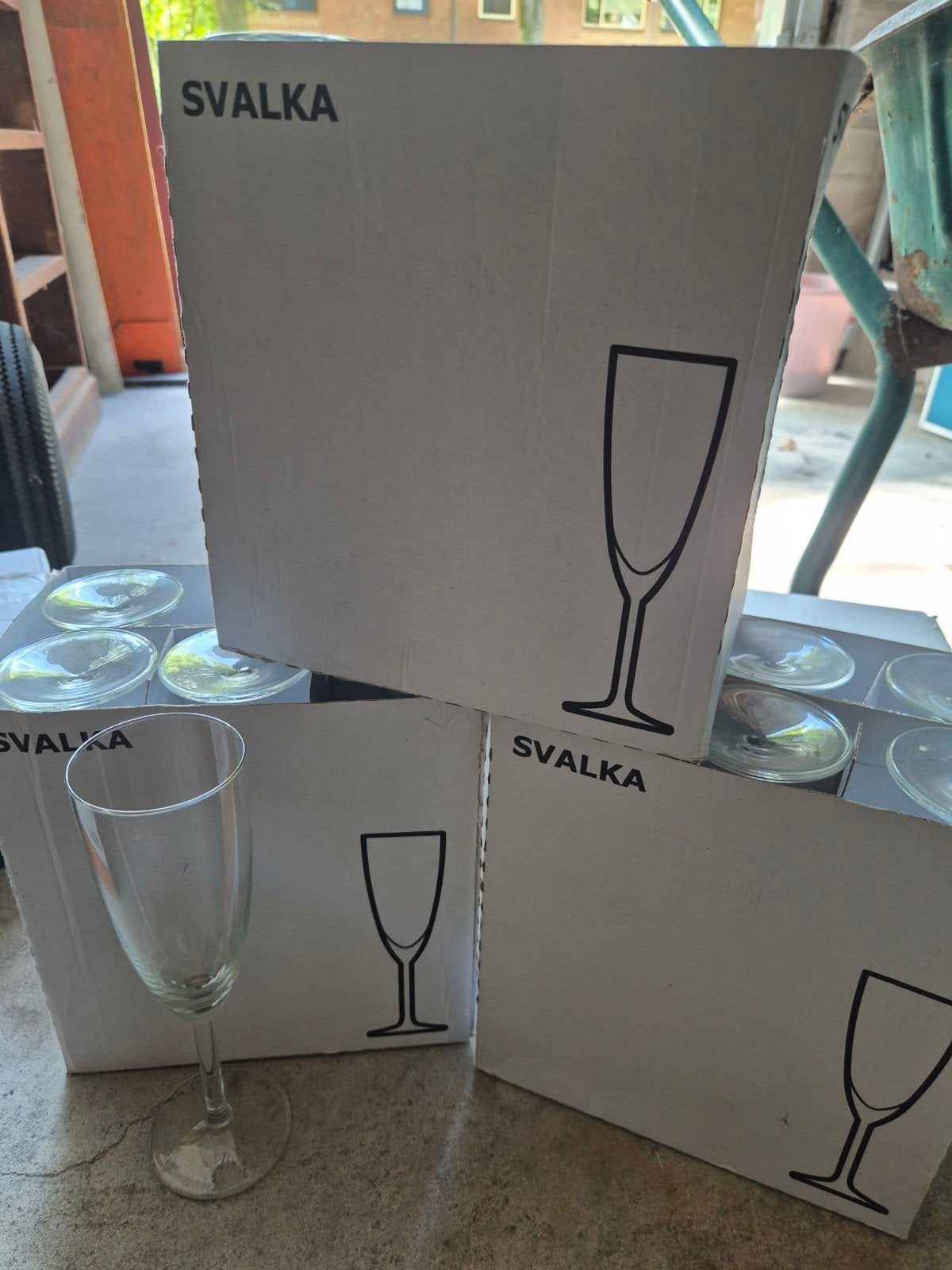 Diverse glazen: bier, cognac, champagne - Nieuw in doos, Ophalen, IKEA, Nieuw, Glas