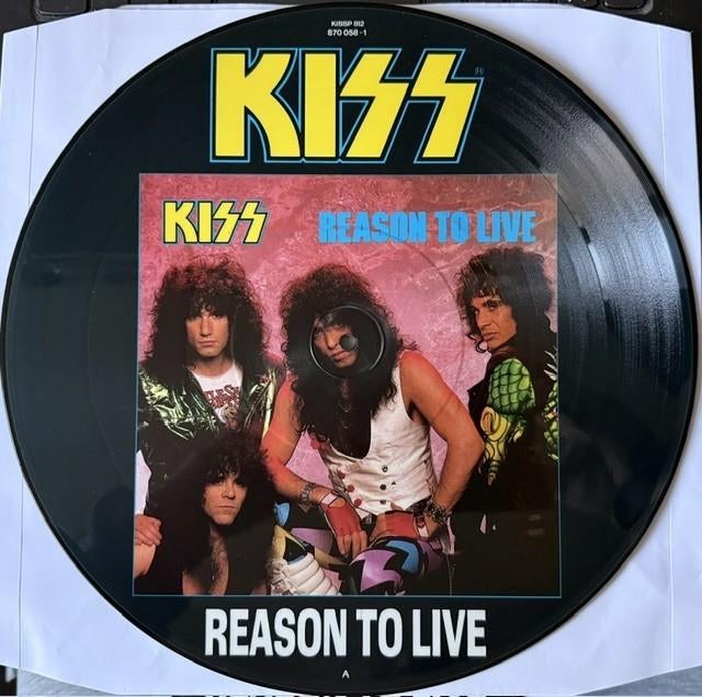 Kiss - Reason to Live UK 12" picture disc, Picture disc, 1980 - 1989, Ophalen of Verzenden, Zo goed als nieuw
