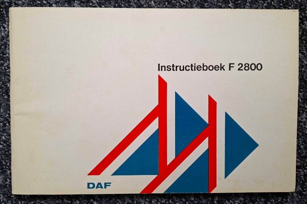Instructieboekje DAF 2800, Ophalen of Verzenden