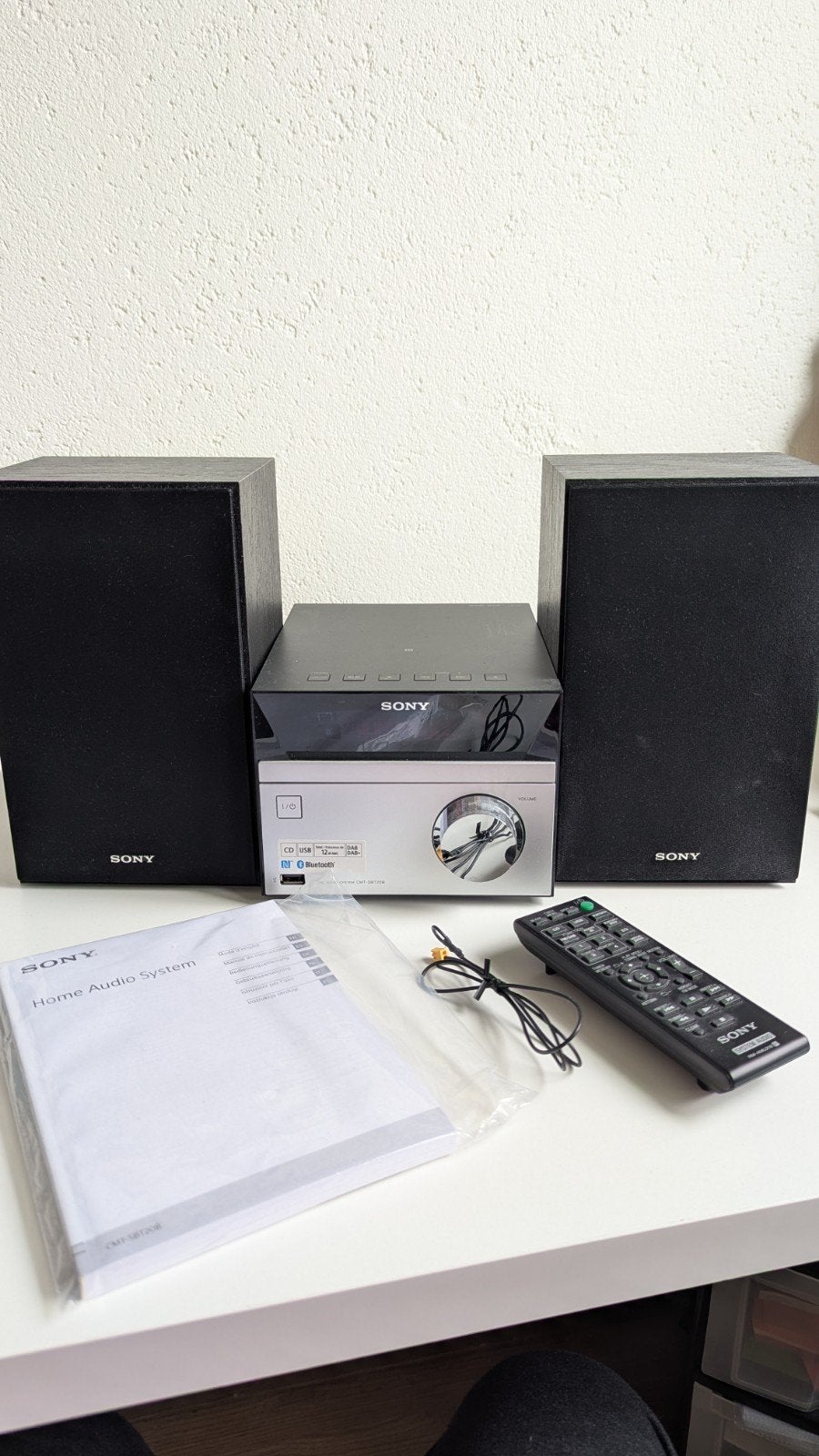 Sony Home Audio System CMT-SBT20B met Bluetooth en DAB+, Ophalen, Microset, Cd-speler, Zo goed als nieuw