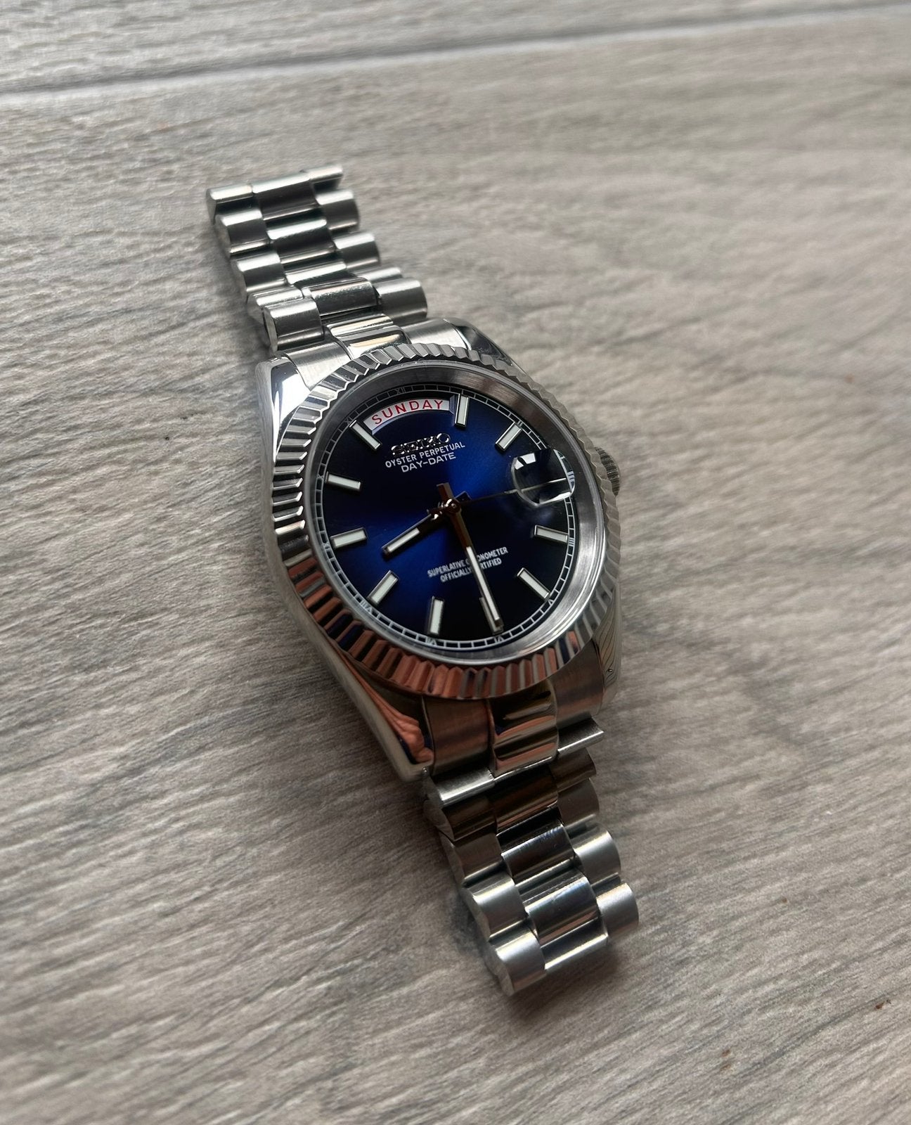 Seiko Blue Automatic | 40 MM, Sieraden, Tassen en Uiterlijk, Staal, Polshorloge, Nieuw, Ophalen of Verzenden