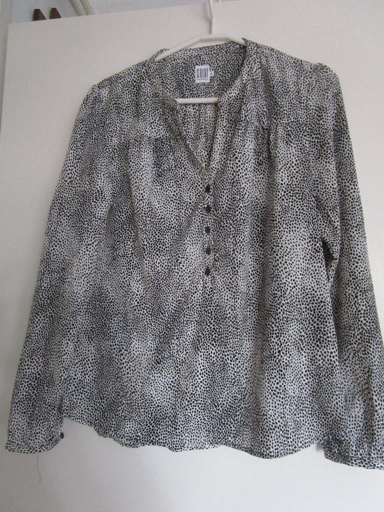Saint tropez shirt maat M lange mouw, Maat 38/40 (M), Wit, Ophalen of Verzenden, Zo goed als nieuw