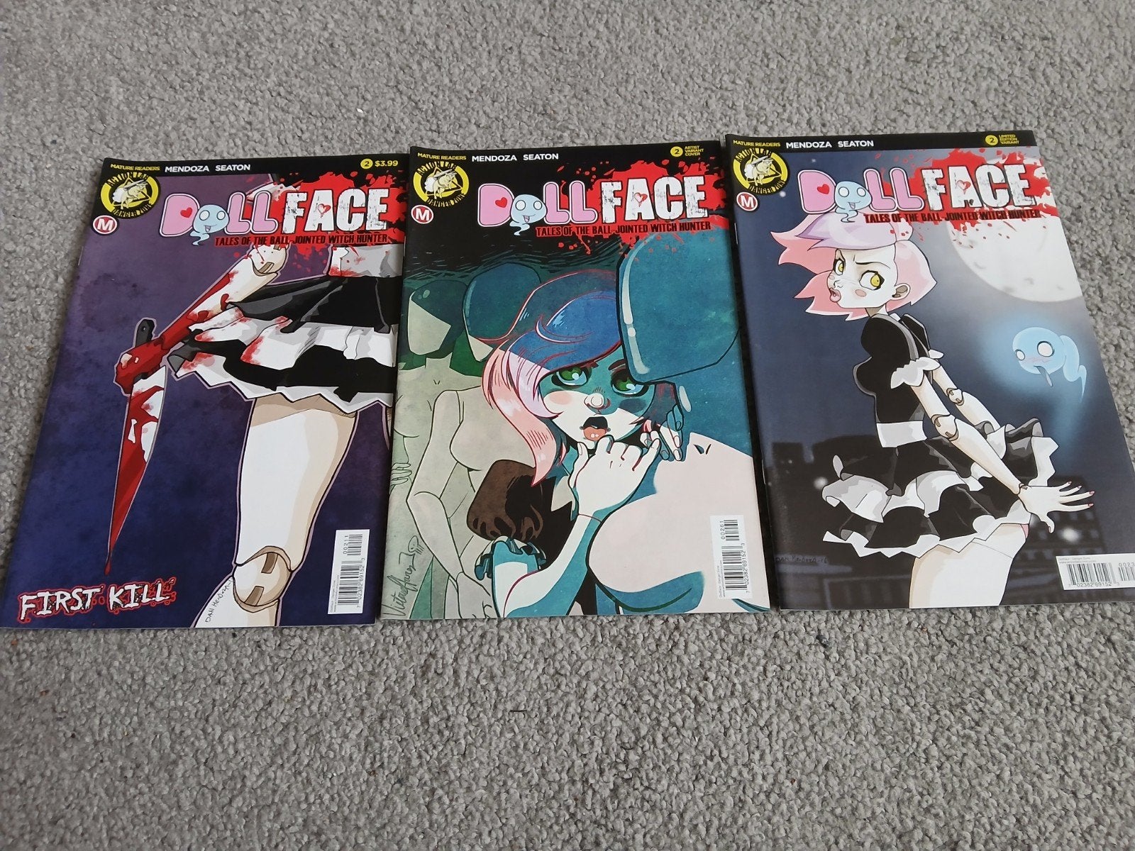Dollface Comics - Set van 3 - Mendoza Seaton, Amerika, Mendoza, Seaton, Ophalen of Verzenden, Zo goed als nieuw