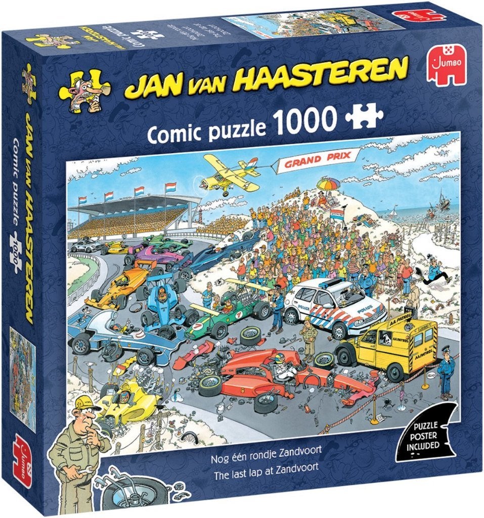 Jan van Haasteren Nog een rondje Zandvoort, Ophalen of Verzenden, 500 t/m 1500 stukjes, Nieuw, Legpuzzel