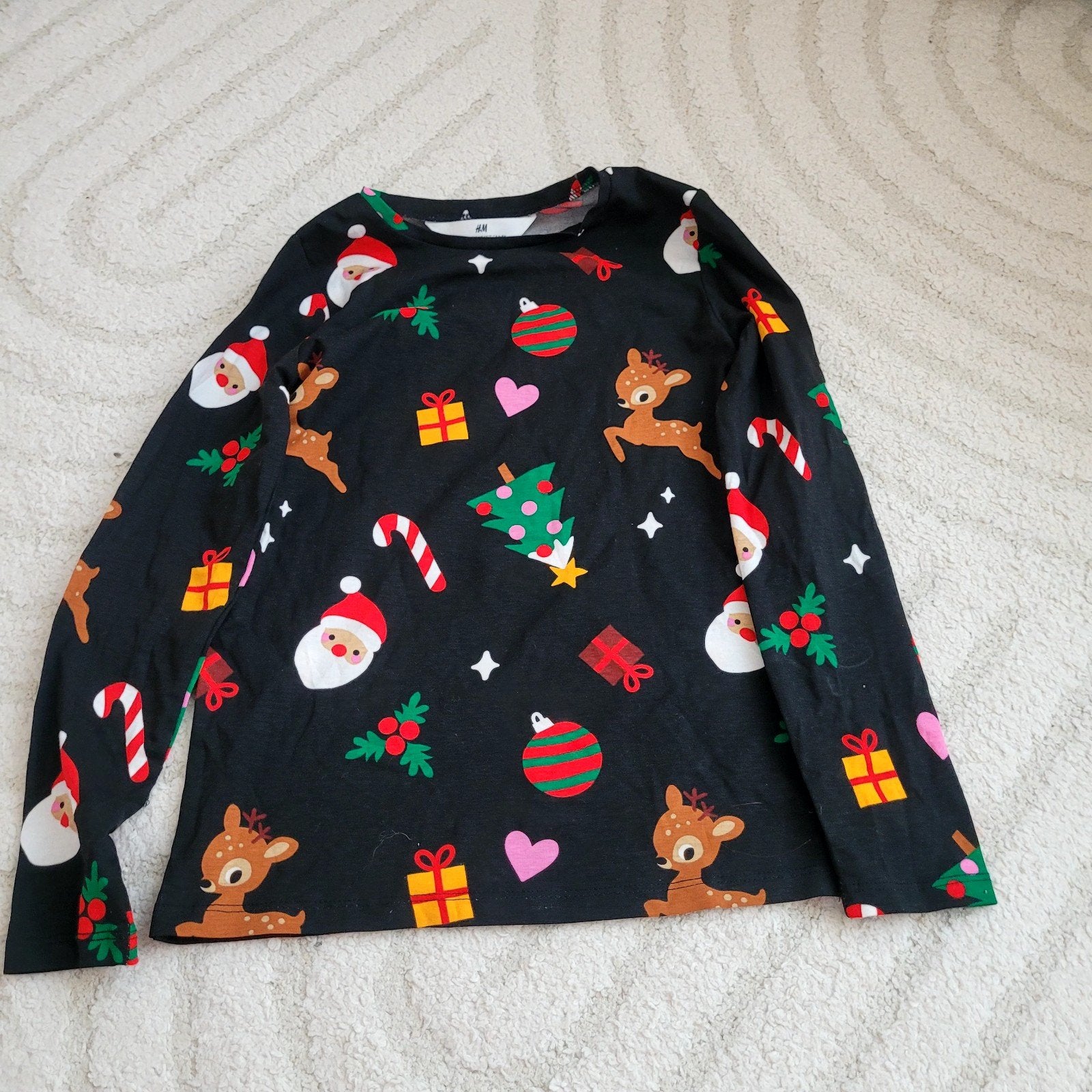 H&M Kerst Longsleeve Maat 122/128, Kinderen en Baby's, Kinderkleding | Maat 122, Ophalen, Gebruikt, Jongen of Meisje, H&M