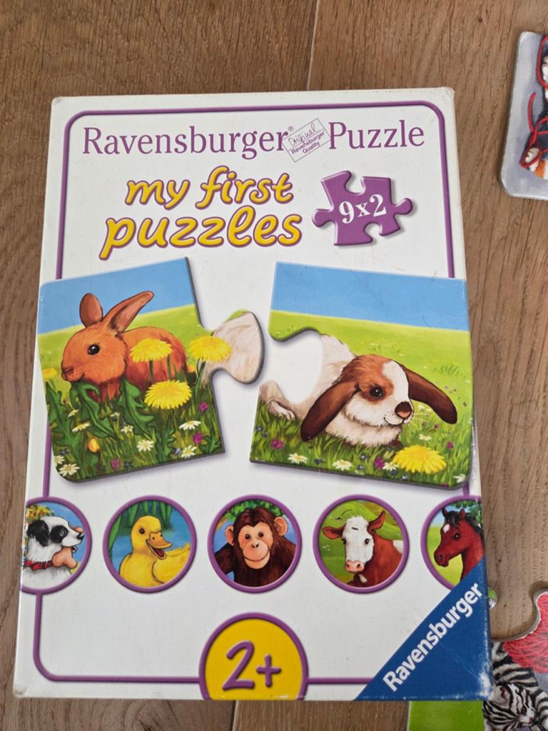 Ravensburger My First Puzzles 9x2 Dieren Puzzel 2+, Ophalen, Minder dan 10 stukjes, Gebruikt, 2 tot 4 jaar