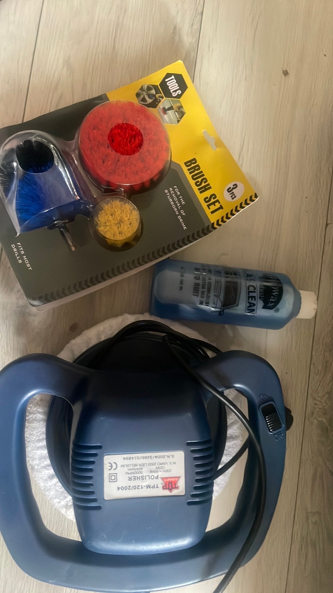 Polijstmachine polisher, Ophalen