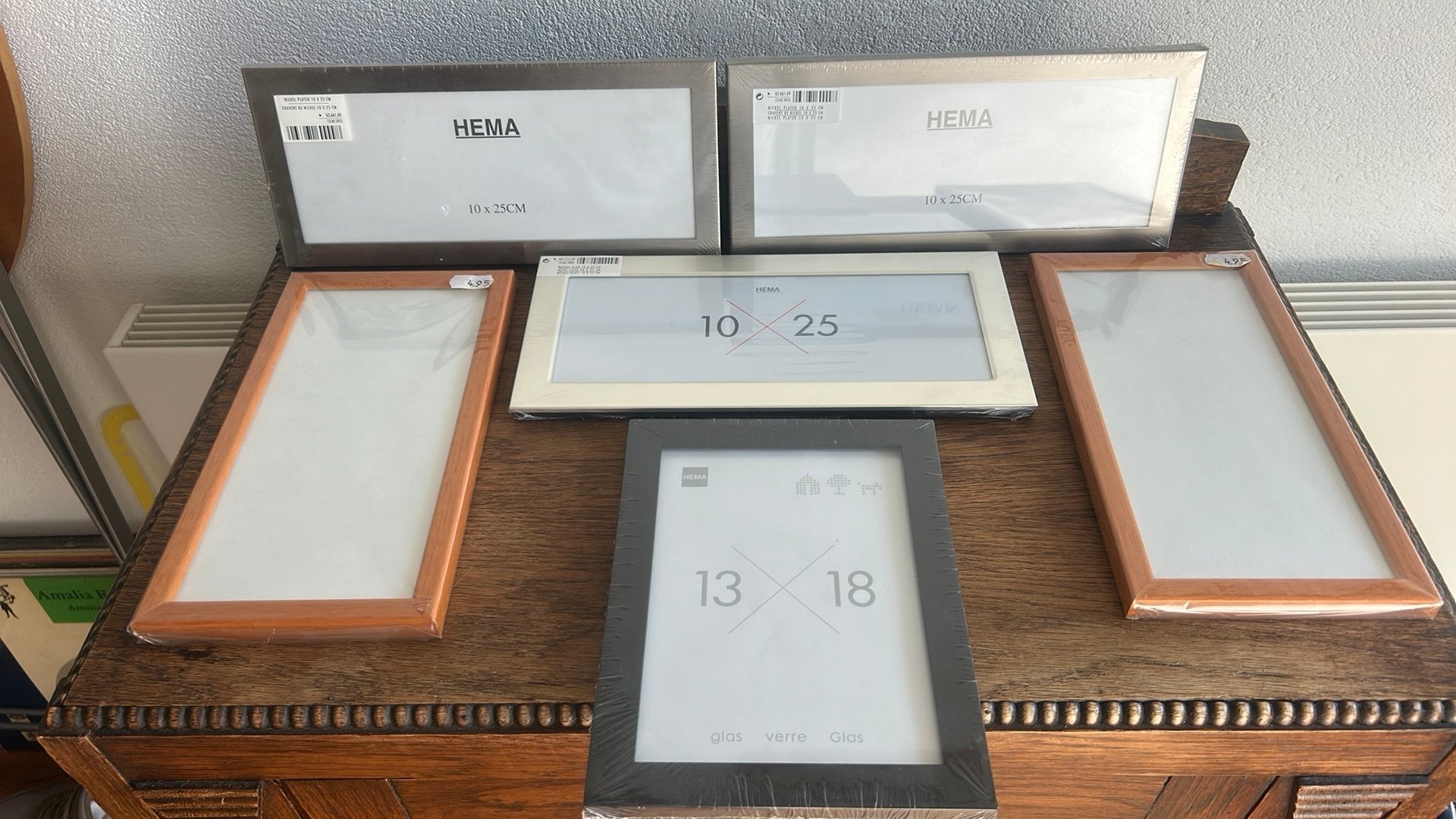 6 Hema fotolijstjes, div maten/soorten, NIEUW in verpakking, Ophalen of Verzenden, Nieuw