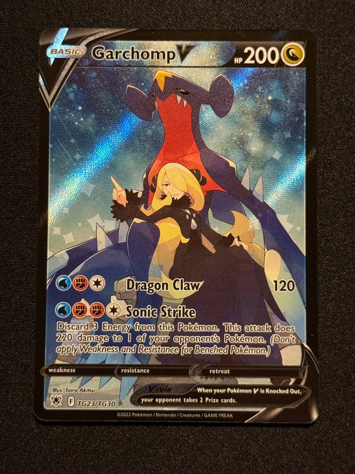 Garchomp V TG23, Ophalen of Verzenden, Zo goed als nieuw, Losse kaart