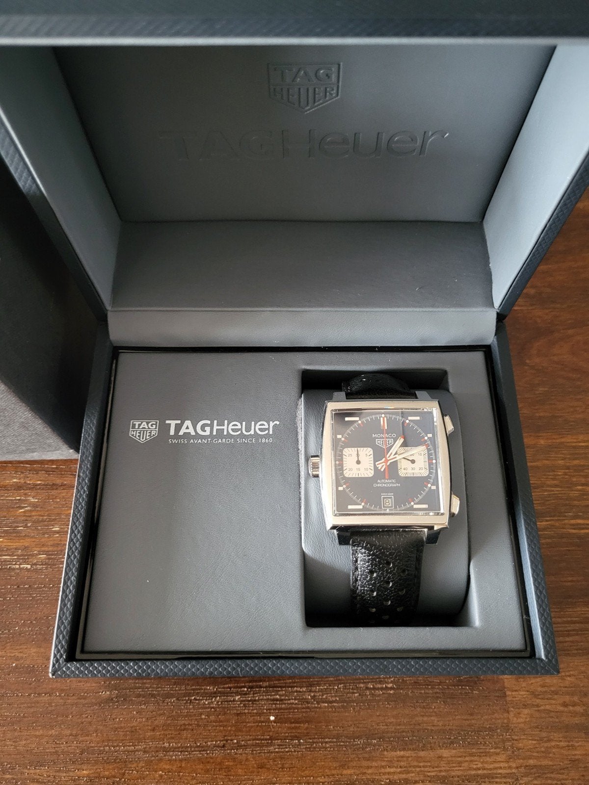 Tag Heuer Monaco "Steve McQueen", Sieraden, Tassen en Uiterlijk, Horloges | Heren, Ophalen of Verzenden, Leer, TAG Heuer