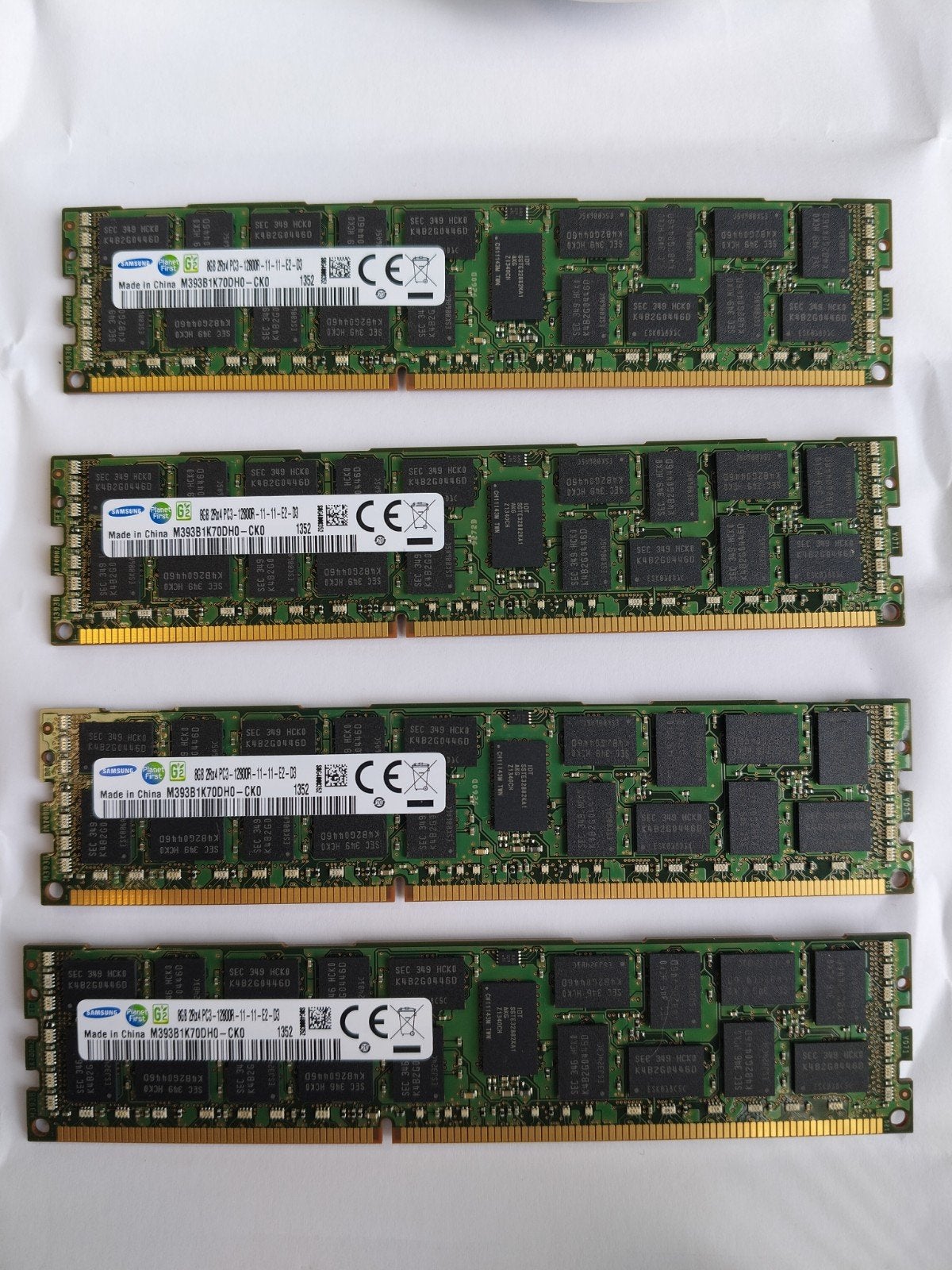 4x Samsung 8GB DDR3 RAM Geheugenmodule (PC3-12800U), Gebruikt, 8 GB, DDR3, Ophalen of Verzenden