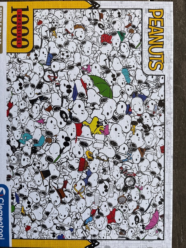 Challenge puzzel Snoopy, Ophalen, 500 t/m 1500 stukjes, Zo goed als nieuw, Legpuzzel
