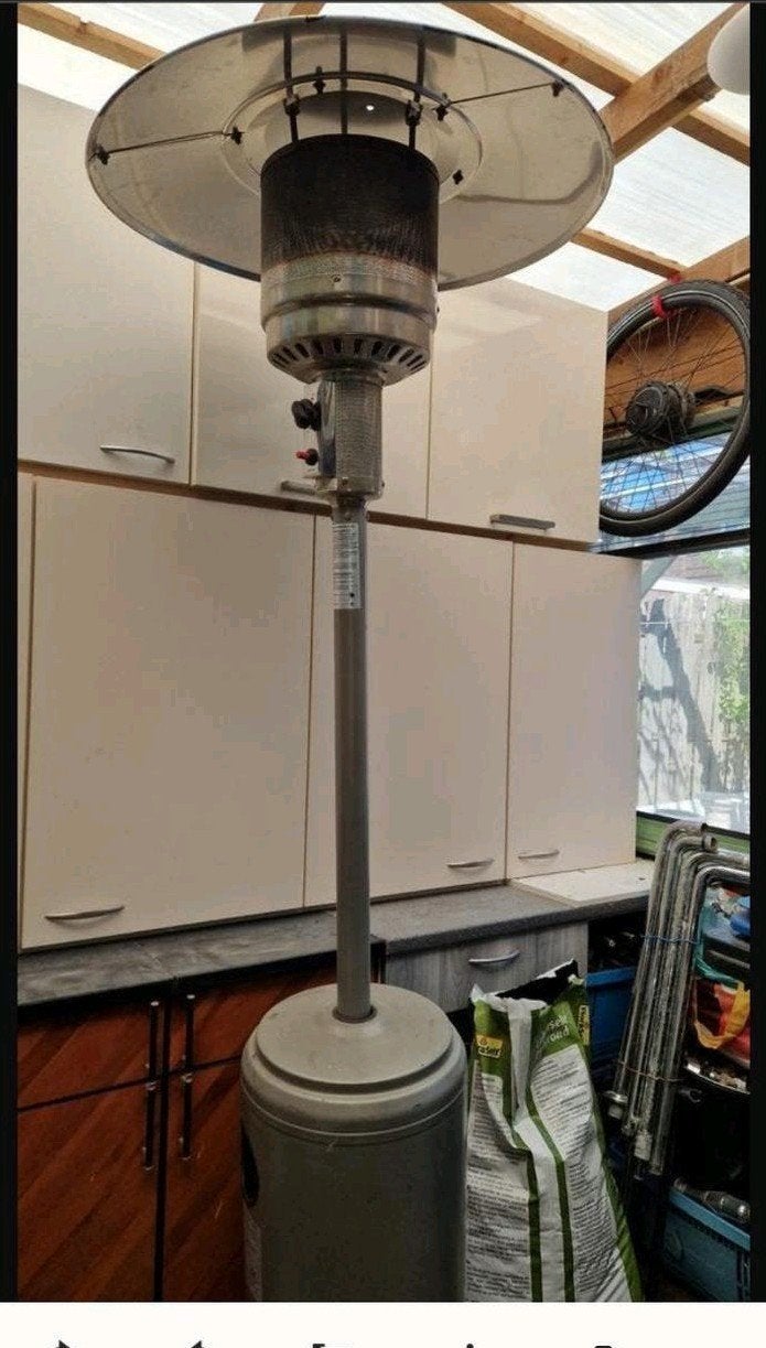 Terrasverwarmer op gas - ideaal voor buiten, Tuin en Terras, Terrasverwarmers, Ophalen, Gebruikt, Gas, Vloer