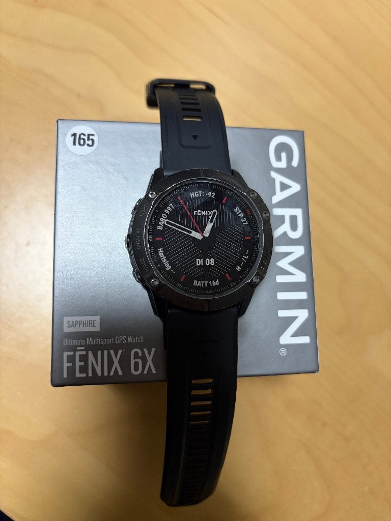 Garmin Fenix 6x saffier (GPSinruil-nr 165), Bramenberg 9, Zwart, Garmin, Hoogte