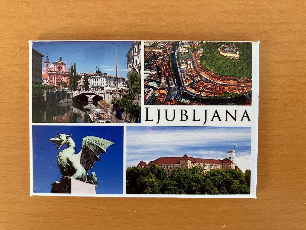 Magneet Ljubljana - Leuk om op koelkast te plakken, Ophalen of Verzenden, Gebruikt