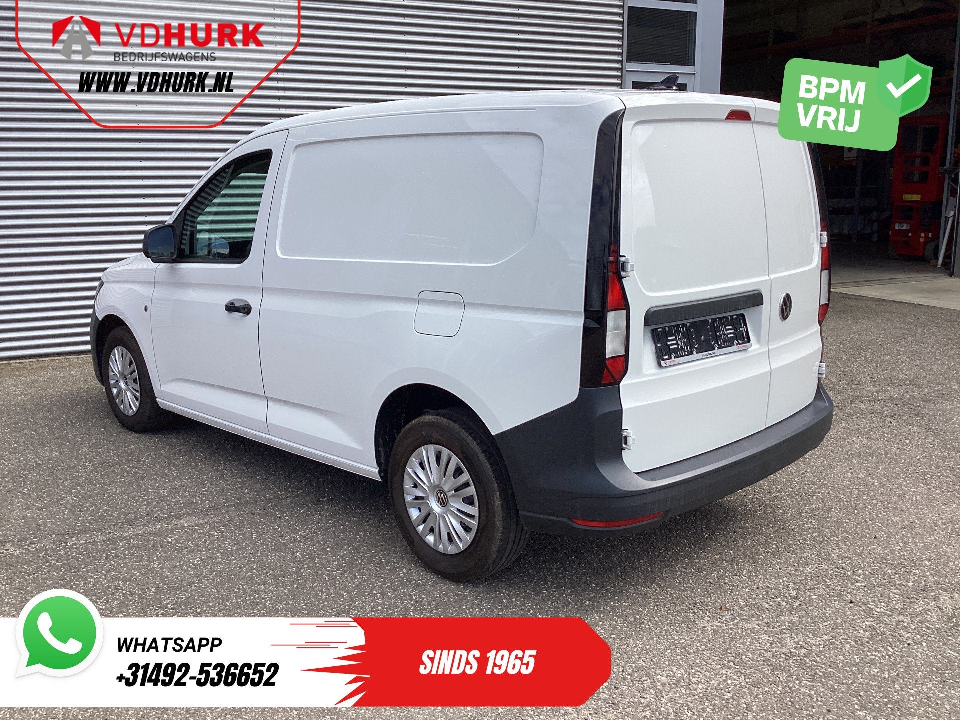 Volkswagen Caddy Cargo 2.0 TDI 100 pk Omvormer/ Sortimo/ Cru, Voorwielaandrijving, 4 cilinders, Volkswagen, Wit